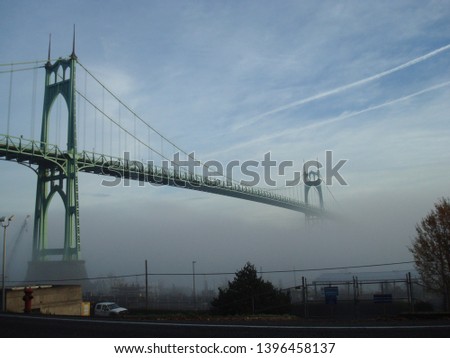 Portland Oregon St John's suspension bridge