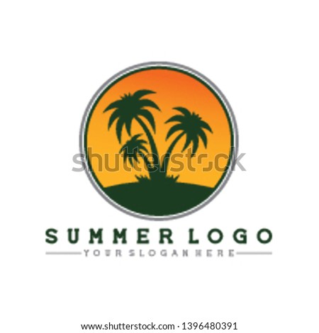 logo for a beautiful summer