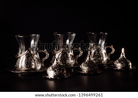 Turkish set of cups for drinking tea