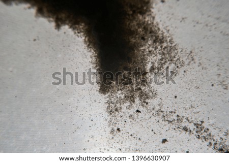 Black dust on a white background Flour on a white background Dust strips on a white background, grunge template