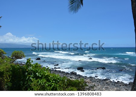 Isolated paradise in Maui. Island in Hawaii.