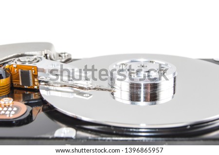 hard drive for computer isolated on white background