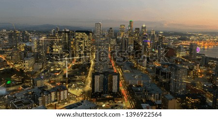 Evening View of the Seattle Skyline