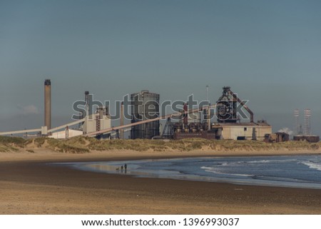Old Abandonded steel works, Redcar. North east coast of England.