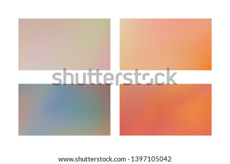 Abstract colored blurred gradient mesh background Set of Modern Colorful Mesh Background for Banner or Print.