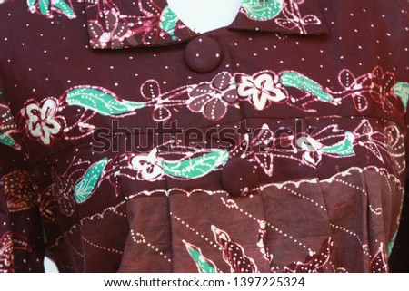 batik is traditional fabric of Indonesia 