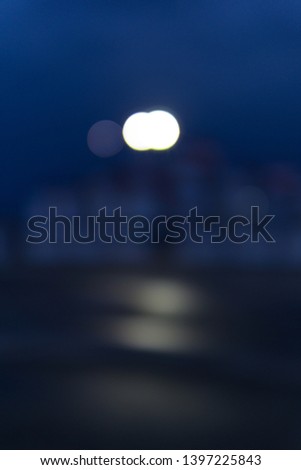 Bokeh soft blur night background