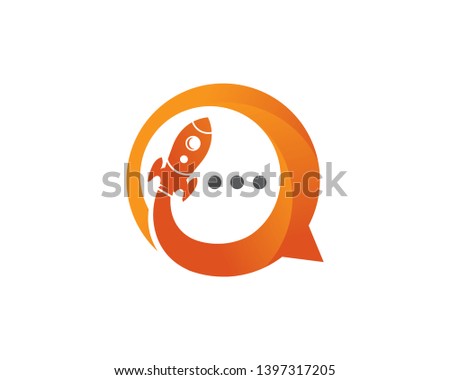 Rocket Talk Logo Template, Icon, Symbol