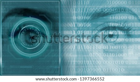 eye visual screening security concept 