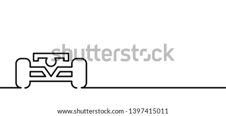 Formula 1 cross f1 line pattern drawing pattern. Circuit park race tour. Flat vector funny sport sign. Race driver, checkered flag, finishing. Motor sports race car team Racing cars pictogram.