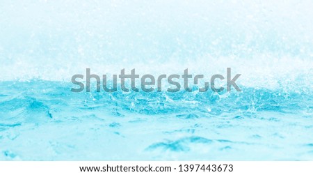Blur and bokeh Water background abstract
