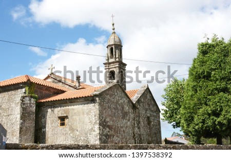 Church of San Miguel Do Campo in Galicia, Spain, Europe