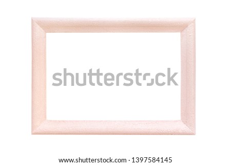 frame pink, white background isolated