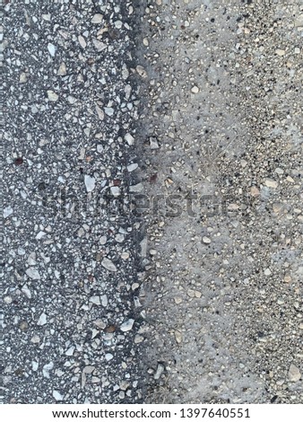 Texture picture of gravel and pavement.