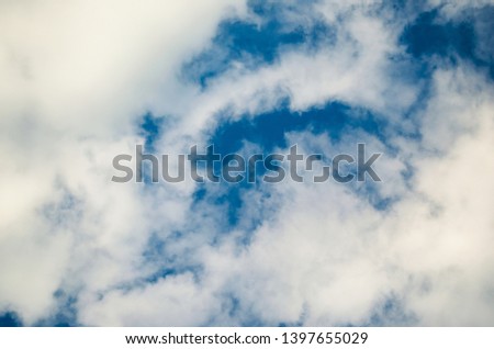 Fantastic cloudscape. Nature picture background. Cloudy texture.