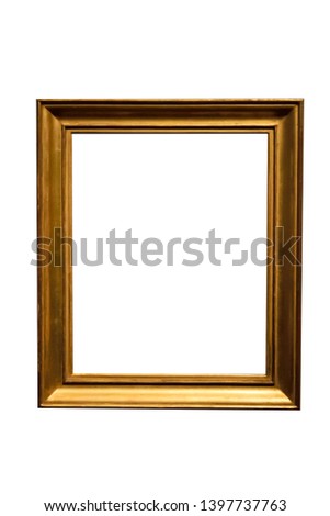 Picture frame  old and antique wood gold