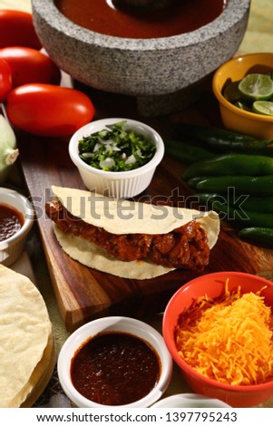 Mexican Food, tacos and variety mix