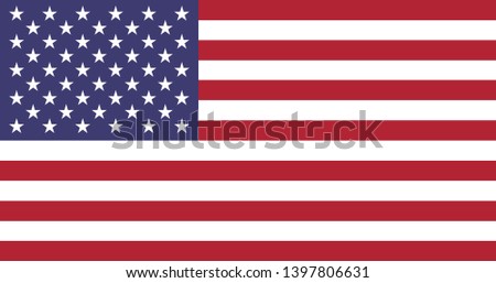 Flag of USA vector illustration