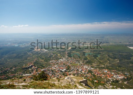 Kruja, Albania seen from above