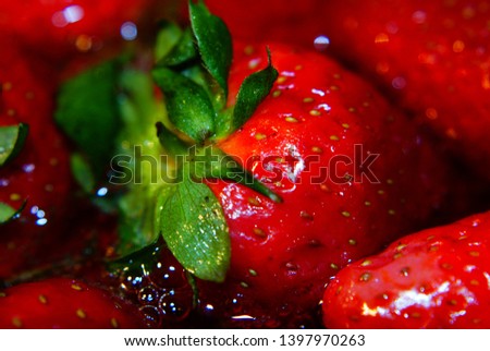 strawberry, macro photo. Juicy ripe strawberry. Closeup. Macro photo fruit. fresh juicy strawberry.