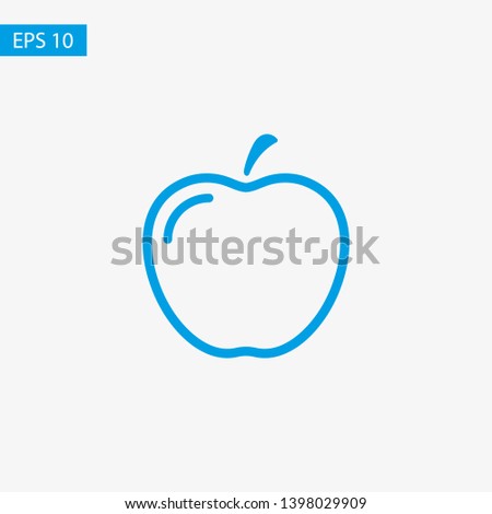Apple vector icon. Apple fruit illustration icon.Web design vector logo. Apple isolated on background