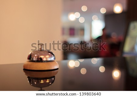 A service bell in a hotel Royalty-Free Stock Photo #139803640