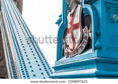 Details of the Tower Bridge in London,England,Uk