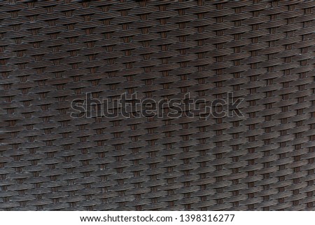 texture of braided brown plastic
