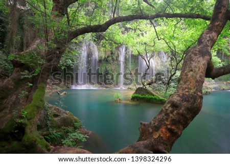 kursunlu Waterfalls beautiful landscape Antalya, Turkey - 13 04 2019