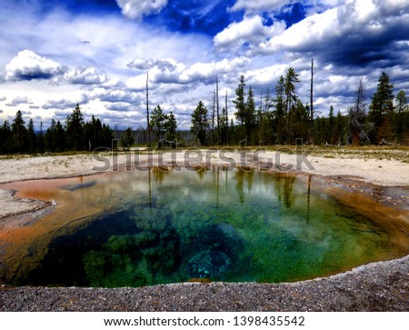 Mineral Pool at Yellowstone Park