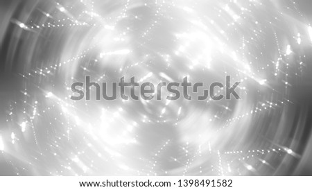 abstract shiny white and black background with beams and stars. illustration digital.
