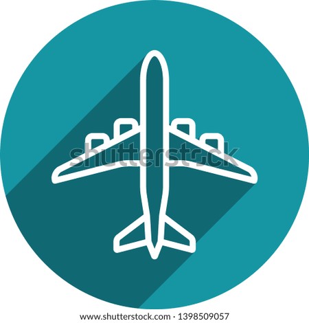 Airplane icon. Travel flight symbol. Flight tickets sign. Perfect airplane flat icon for travel and transportation illustration