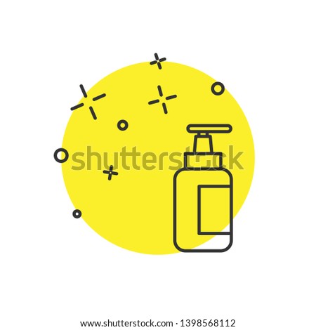 Modern concept Liquid soap line icon. Cosmetic symbol