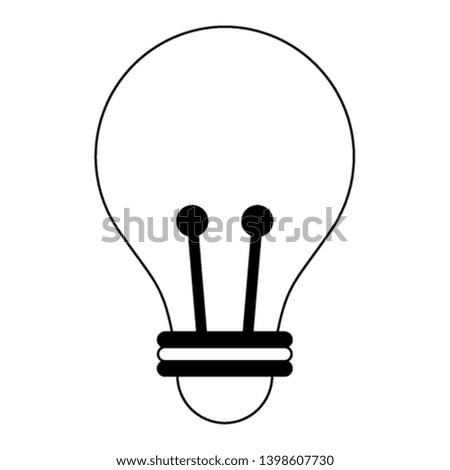 light bulb icon in black and white