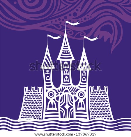 Palace vector illustration