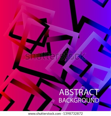 Abstract background with rectangular elements and gradient color. vector