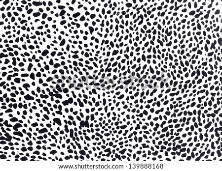 Leopard pattern black and white.