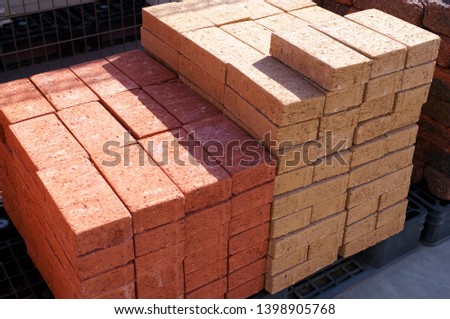 Brick block tile gardening department