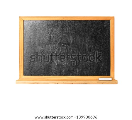 Blackboard isolated on a white