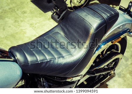 Motorcycle classic leather seat.Big Bike seat.