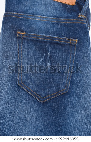 denim jean back pocket texture
