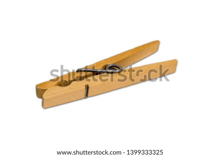 
Picture of a small wooden clothespin.