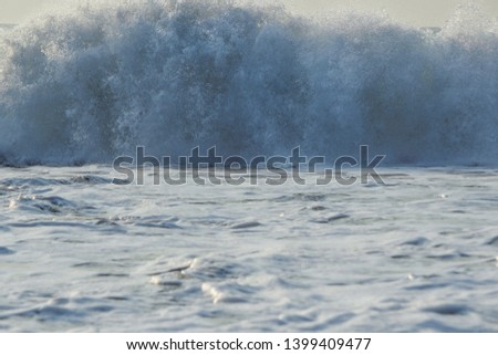 A wave roars into the coast, Guanacaste, Costa Rica