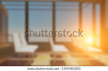 Blurred modern office interior background