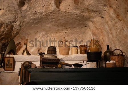 old house dug out of a cave