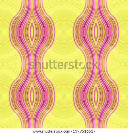 decorative seamless pastel orange, neon fuchsia and khaki color background. can be used for fabric, texture, wallpaper or decorative design.