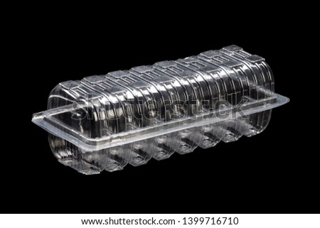 Hinged Food Containers Oz Clear Container Small Plastic  Royalty-Free Stock Photo #1399716710