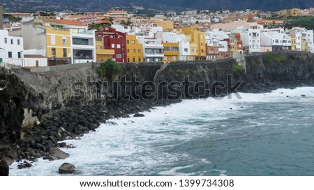 Photo Picture of the Beautiful Ocean Coast's View puerto de la cruz Tenerife
