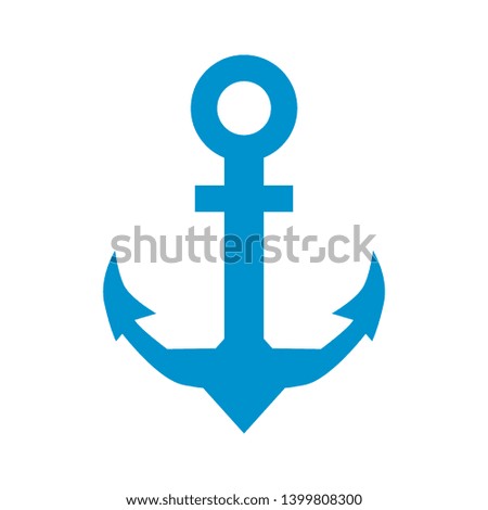 Anchor marine icon. Vector illustration. - Vector