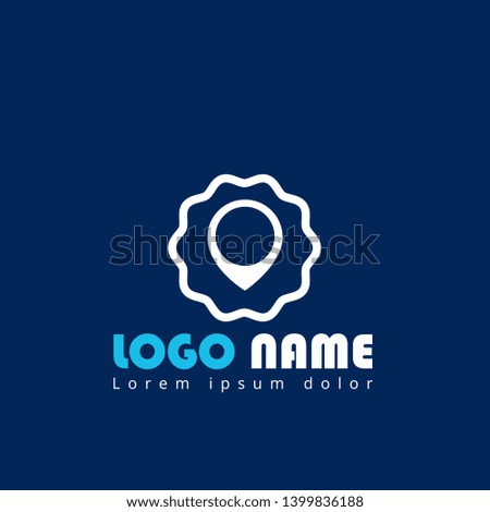 map pin logo concept. Designed for your web site design, logo, app, UI. map pin logo design. corporate identity logo. can be used for business company. modern illustration. 